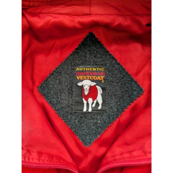 Vintage McIntosh Wool Coat Women’s XXL – Gray with Red Lining, Hooded, USA - Picture 4 of 11